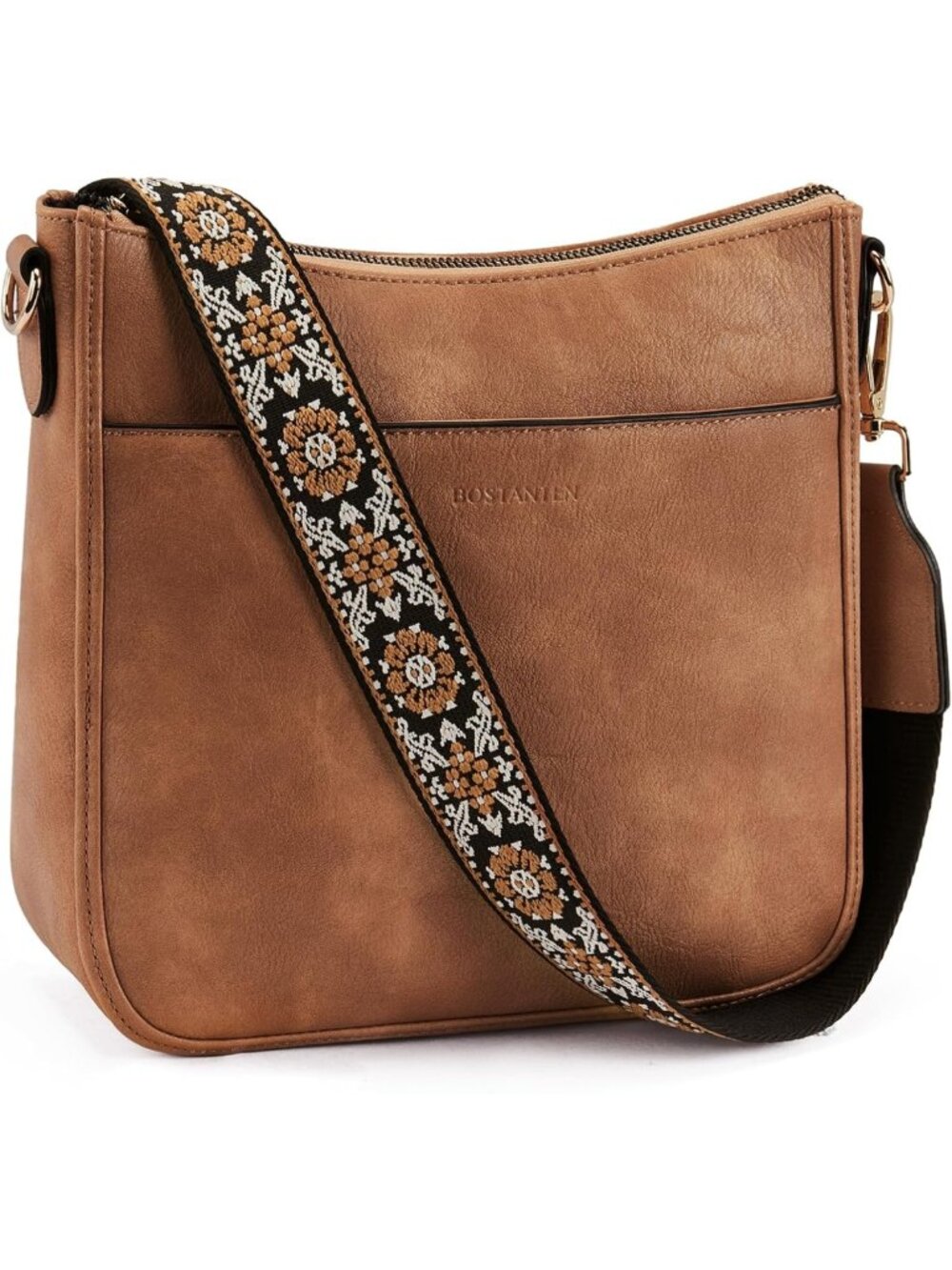 Stylish Vegan Leather Crossbody Bag for Women with Wide Shoulder Strap